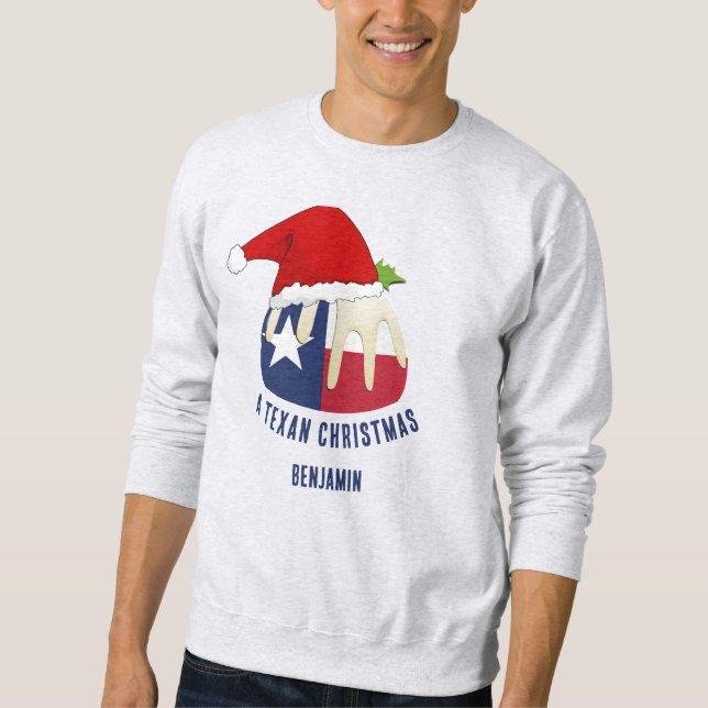 Sudadera Navidades de TEXAN personalizados pudding (Anverso)
