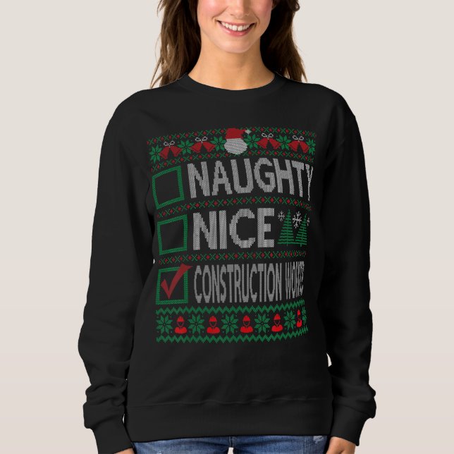 Sudadera Navidades De Trabajadores De Construcción De Niza  (Anverso)