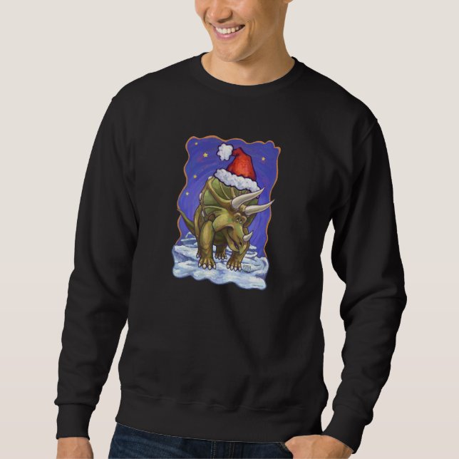 Sudadera Navidades de Triceratops (Anverso)