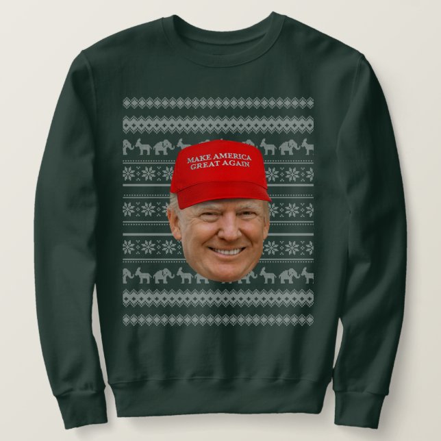 Sudadera Navidades de TRUMP MAGA (Anverso del diseño)