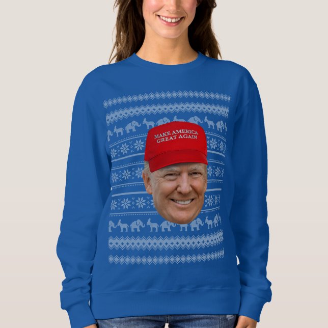 Sudadera NAVIDADES de TRUMP MAGA (Anverso)