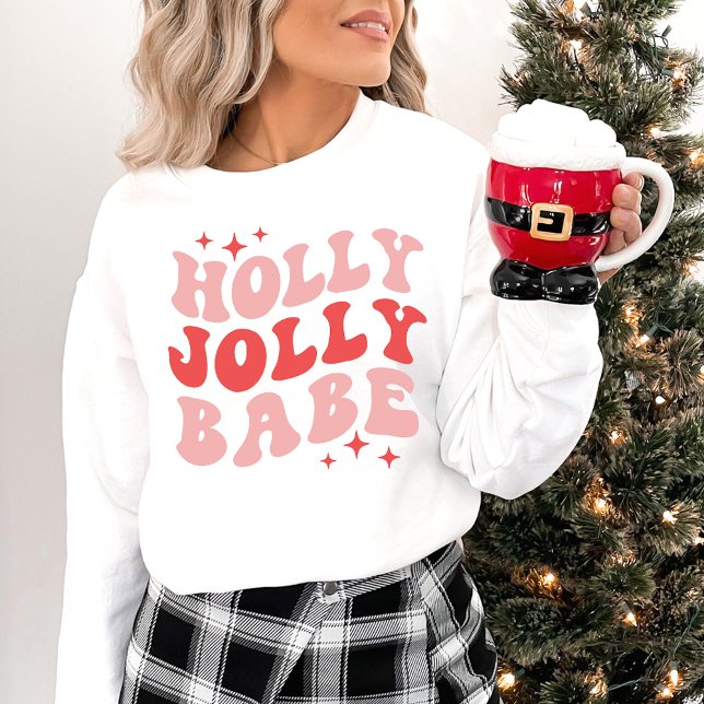 Sudadera Navidades de vacaciones de Holly Jolly Babe (Subido por el creador)