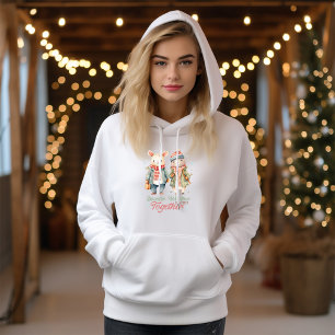 Sudadera Navidades de vacaciones de invierno Doble nombre p