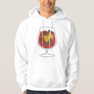 Sudadera Navidades de vacaciones vino tinto molido cóctel p