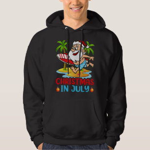 Sudadera Navidades De Verano En Julio De Vacaciones De Surf