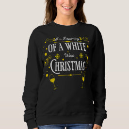 Sudadera Navidades de vino blanco Dulce de vacaciones