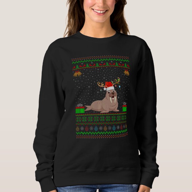 Sudadera Navidades de Walrus Santa Hat coincidiendo con Ugl (Anverso)