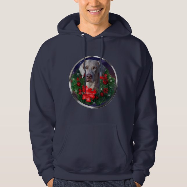 Sudadera Navidades de Weimaraner (Anverso)