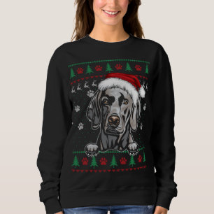 Sudadera Navidades de Weimaraner Sueño Perro Gracioso