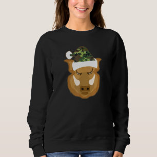 Sudadera Navidades de Wild Board Santa Hat Camo