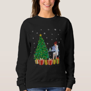Sudadera Navidades de Xmas Tree Lighting Santa Hat Lab Mana