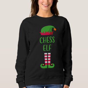 Sudadera Navidades del ajedrez Elf Familia Matanza de Navid