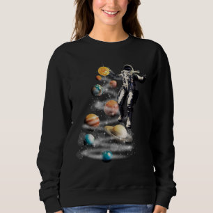 Sudadera Navidades del Astronauta del Sistema Solar Espacia