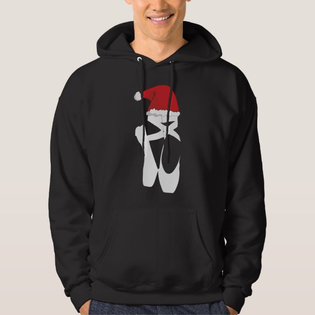 Sudadera Navidades del ballet Pointe Shoe Santa Hat (Anverso)