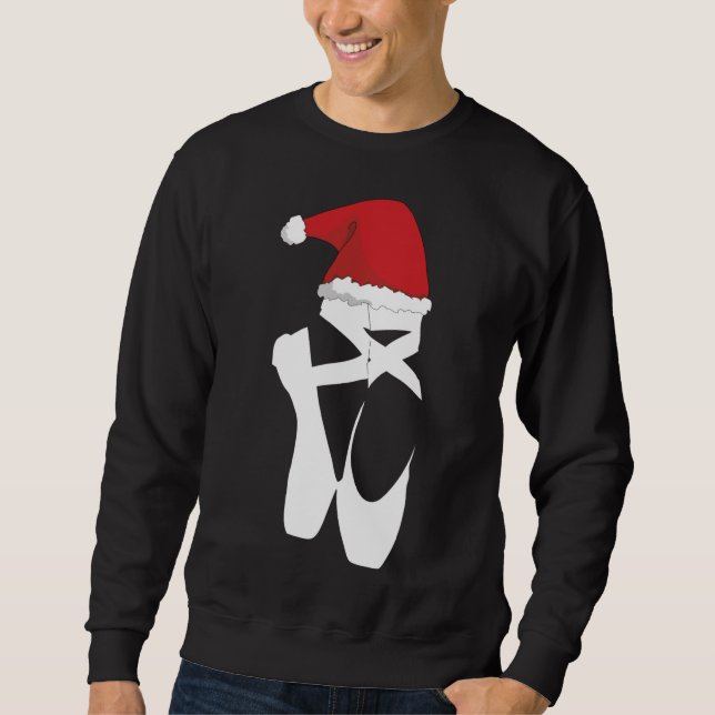 Sudadera Navidades del ballet Pointe Shoe Santa Hat (Anverso)