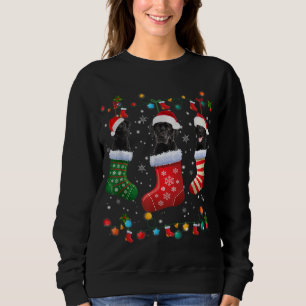 Sudadera Navidades del Black Lab Labrador toman notas graci