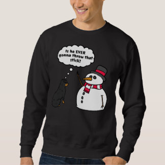 Sudadera Navidades del brazo de palo rottweiler Snowman