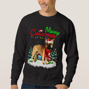 Sudadera Navidades del Bulldog francés alumbran a moro