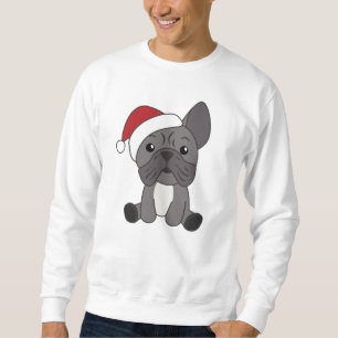 Sudadera Navidades del Bulldog francés niegan animales de i