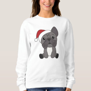 Sudadera Navidades del Bulldog francés niegan animales de i