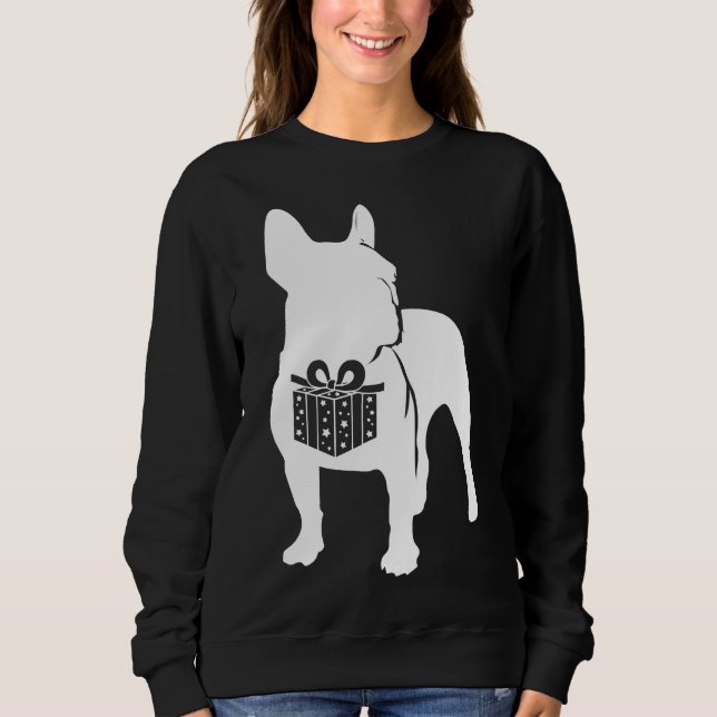 Sudadera Navidades del Bulldog francés Perro Frenchie (Anverso)