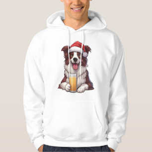Sudadera Navidades del Collie de la frontera de la mugre fe