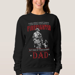 Sudadera Navidades del Día del Padre del bombero papá y su