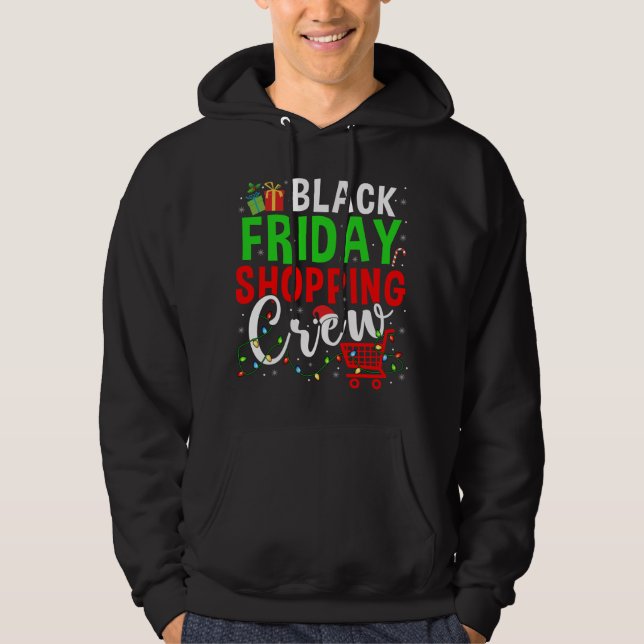 Sudadera Navidades del equipo de compras del viernes ilumin (Anverso)