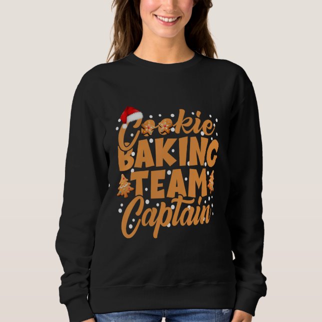 Sudadera Navidades del equipo de Cookie Baking Captain Ging (Anverso)