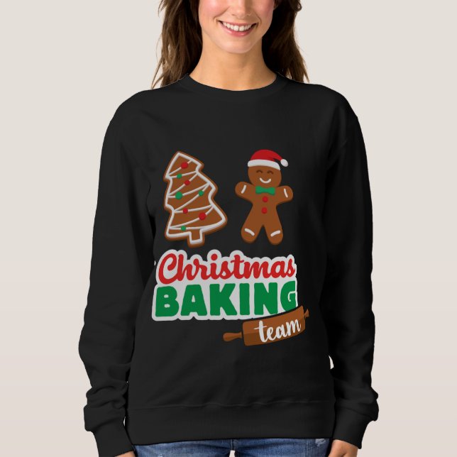 Sudadera Navidades del equipo de hornear Feliz Navidad Cook (Anverso)