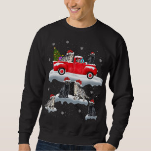 Sudadera Navidades del gato del camión de la navidad que co