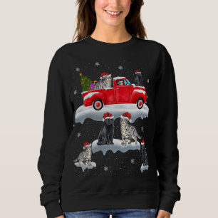Sudadera Navidades del gato del camión de la navidad que co