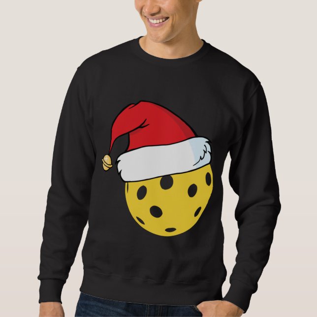 Sudadera Navidades del Gorra Pickleball de Santa Claus (Anverso)