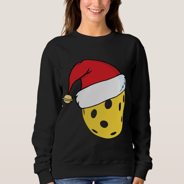 Sudadera Navidades del Gorra Pickleball de Santa Claus (Anverso)