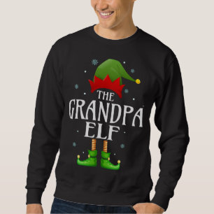 Sudadera Navidades del grupo familiar Grandpa Elf Xmas coin