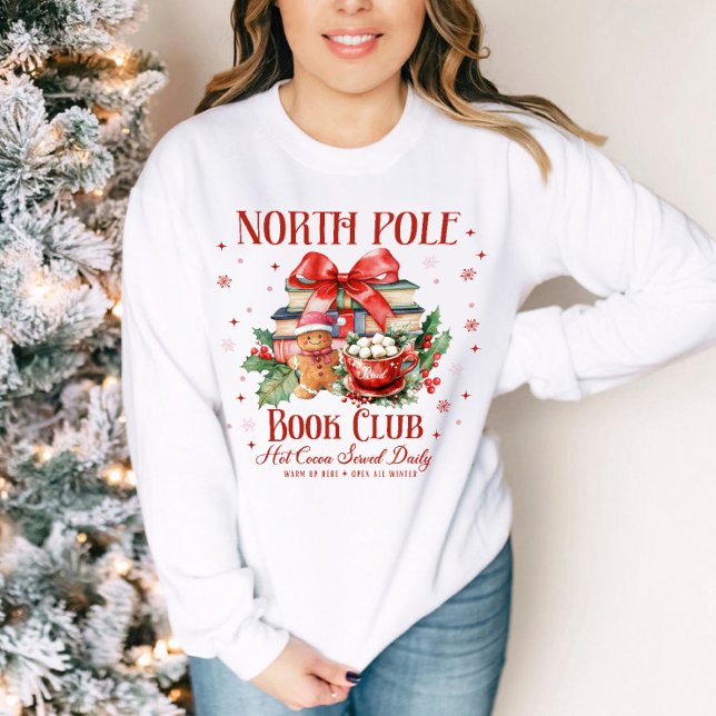 Sudadera Navidades del Holiday North Pole Book Club (Subido por el creador)