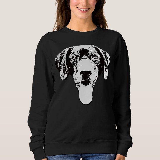 Sudadera Navidades del Laboratorio de Labrador Negro (Anverso)