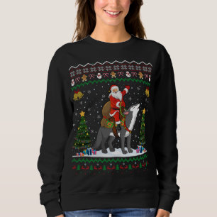 Sudadera Navidades del lobo en la navidad del feo lobo