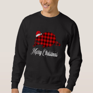 Sudadera Navidades del mapache Red Buffalo Plaid Pajama Rac
