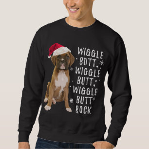 Sudadera Navidades del perro Boxer - Roca de la sacudida