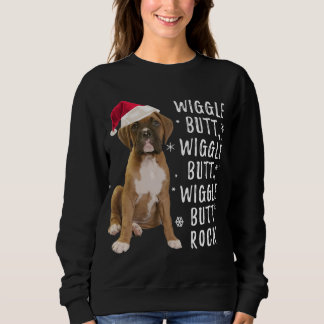 Sudadera Navidades del perro Boxer - Roca de la sacudida