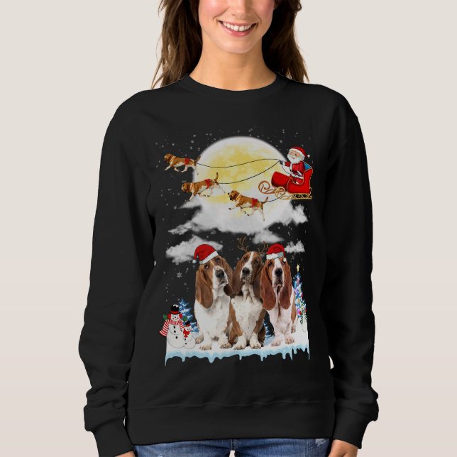 Sudadera Navidades del perro de los alrededores de Santa Sl (Anverso)