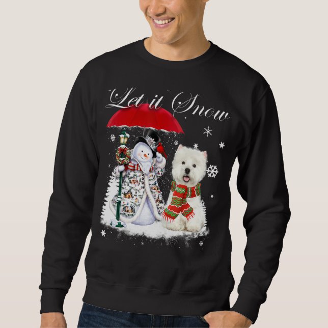 Sudadera Navidades del perro de Santa Westie Nova Pajama (Anverso)