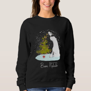 Sudadera Navidades del Pingüino Buon Natale Cute Polar