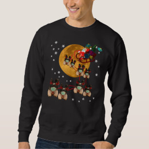 Sudadera Navidades del reno Shih Tzu Dog Sleigh navidades