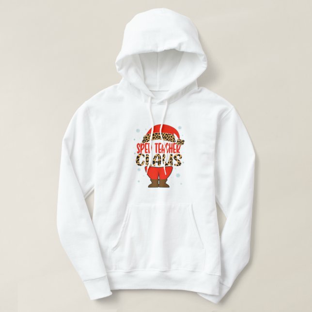 Sudadera Navidades del Sped Teacher Claus (Diseño del anverso)
