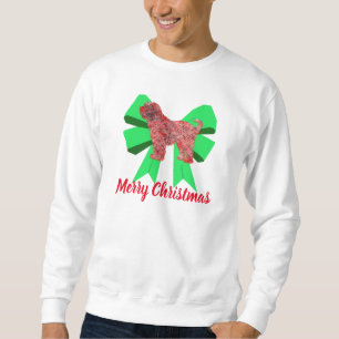 Sudadera Navidades del Tibetano Terrier Dog Silhouette Gree