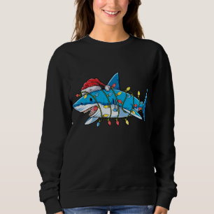 Sudadera Navidades del tiburón de Santa Lucía navidades en