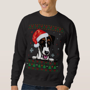 Sudadera Navidades del Zorro Suave Terrier Santa Ugly Sweat