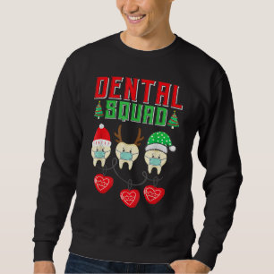 Sudadera Navidades Dental Squad Teeth Con Máscara Dentista